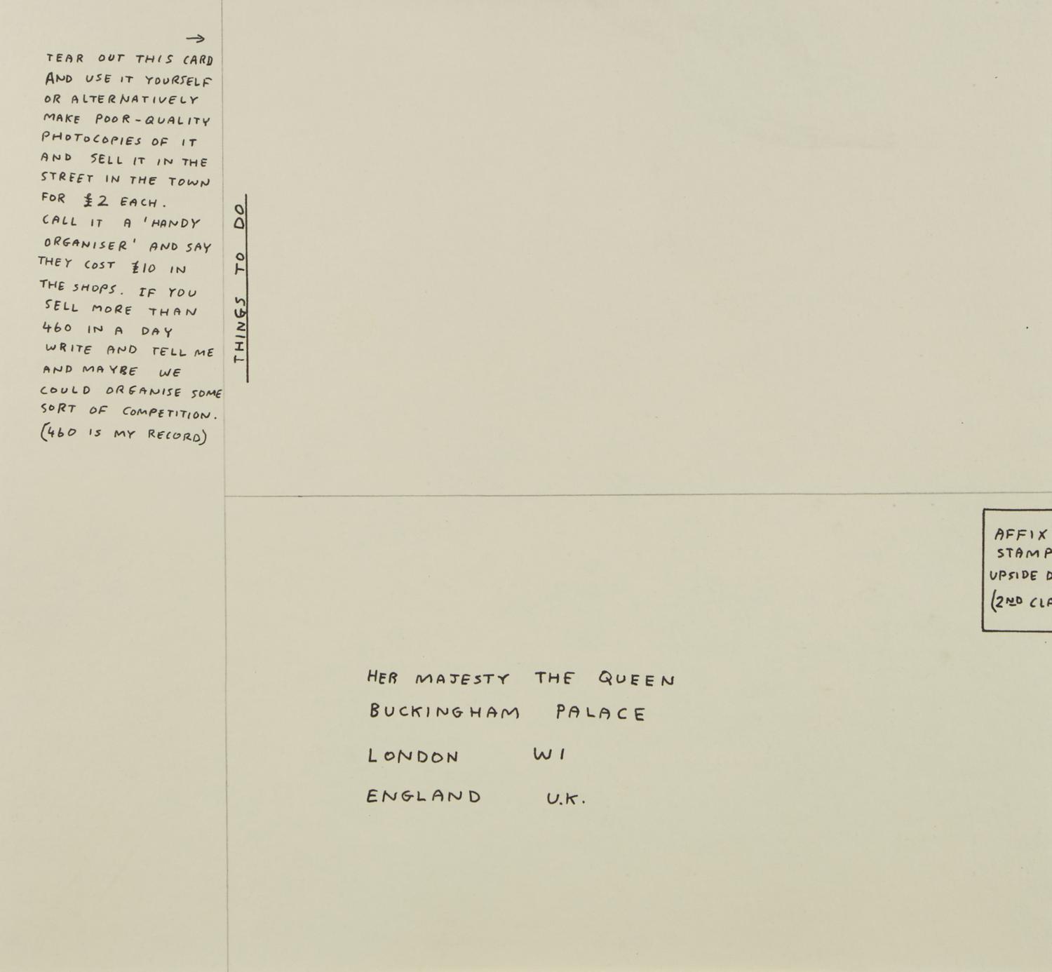 Untitled (Bam!) , 1997, Untitled (Draughtsman takes a shower) , 1997, Untitled (Dear Your Majesty) , 1997-99, Untitled (Trademarks) , 1999, Untitled (Crossword) , 1998 and Untitled , 2003 (a group of 6 works)