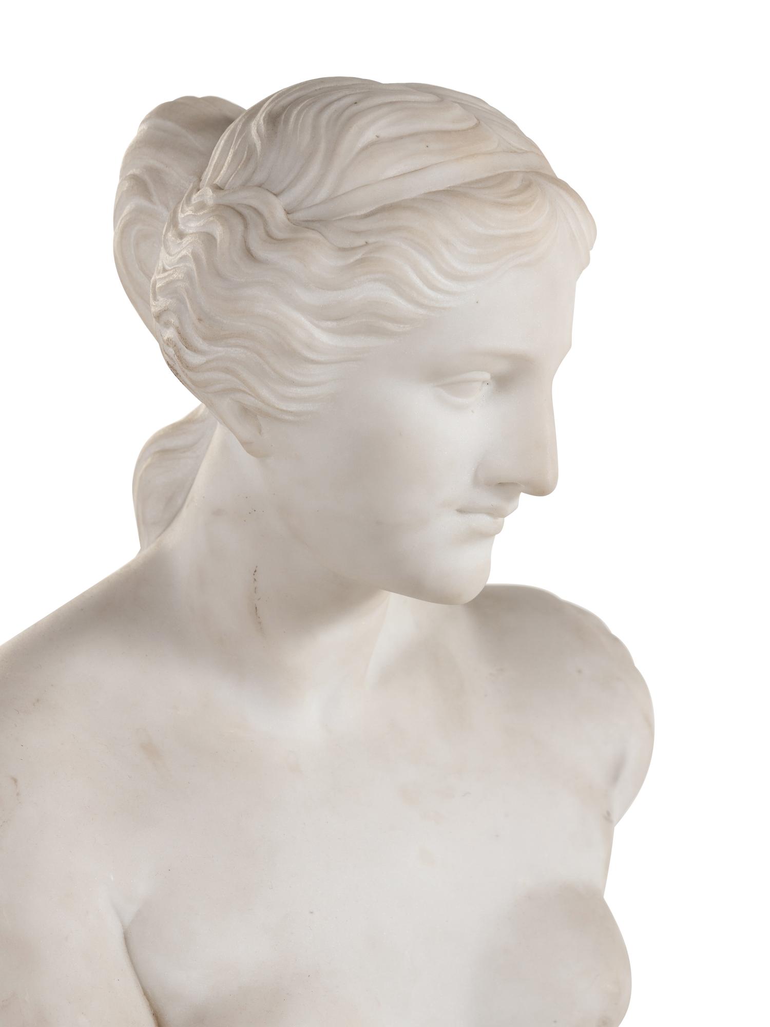 A Continental Marble Bust of Aphrodite