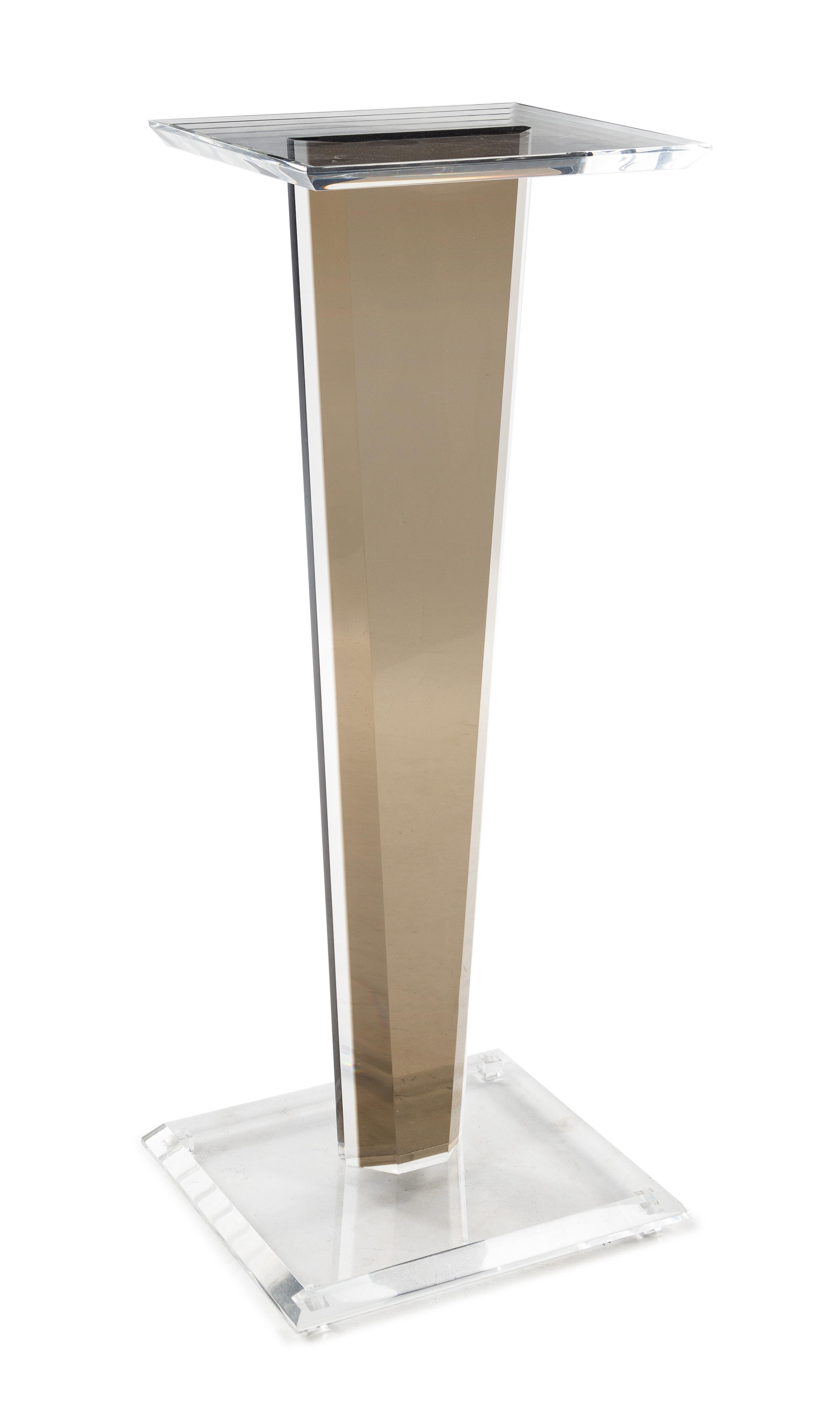 American, c.1980, a Lucite pedestal