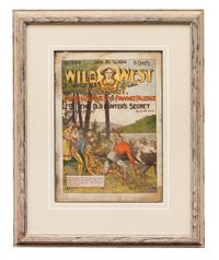 Three Framed Vintage Western Magazine Covers