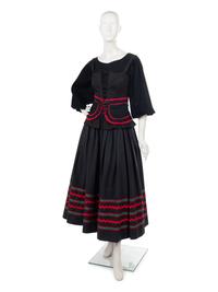 Four Piece Saint Laurent Rive Gauche Peasant Ensemble, 1970s