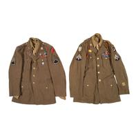 Group of 9 WWII US Army Enlisted Service and Ike Jackets from 101st Airborne, Army Air Corps, and More