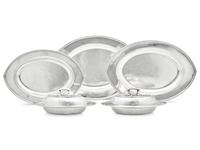 A Set of Five American Silver Serving Articles