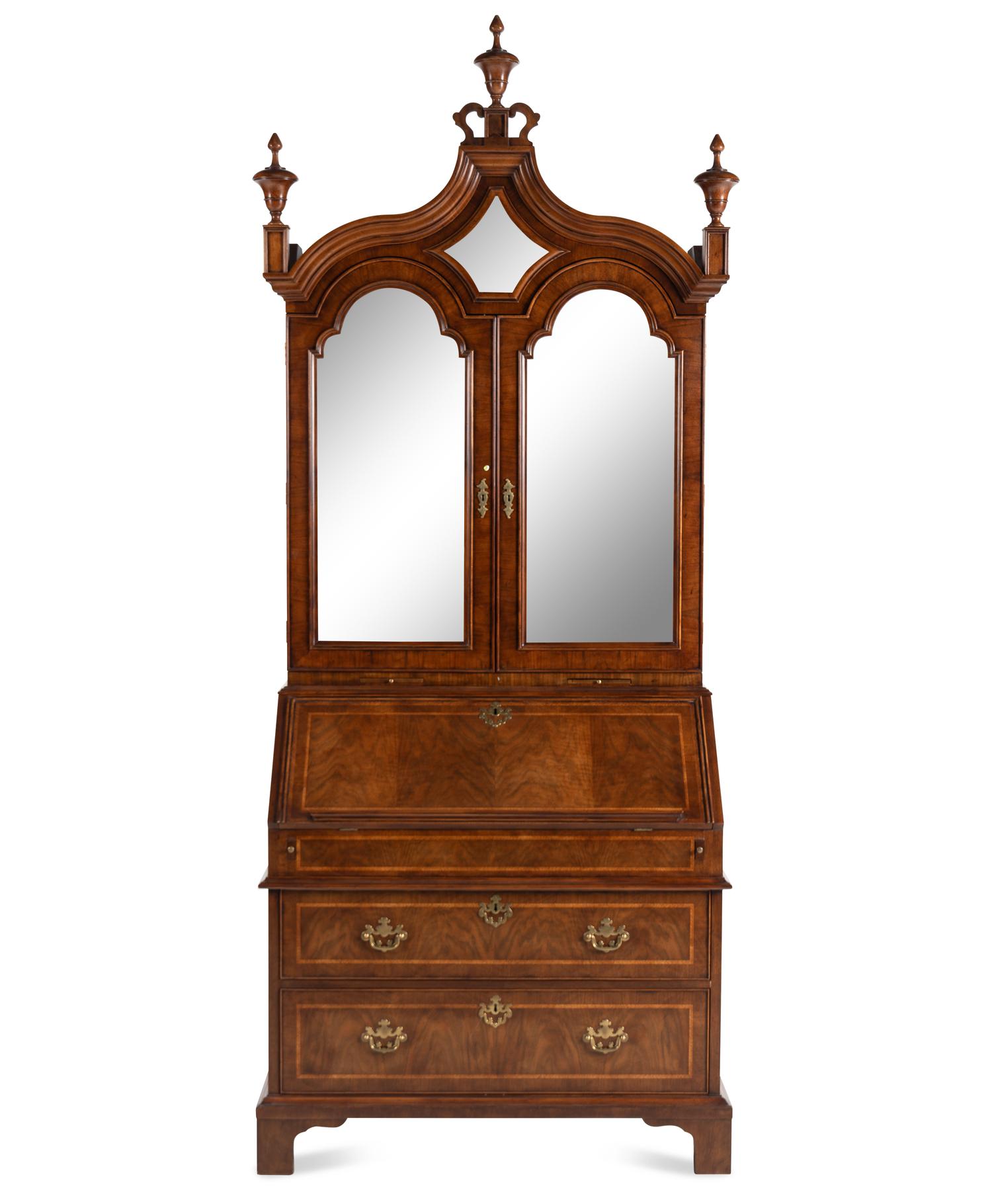 A Baker Mahogany Bureau Cabinet
