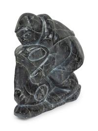 Three Large Inuit Soapstone Carvings