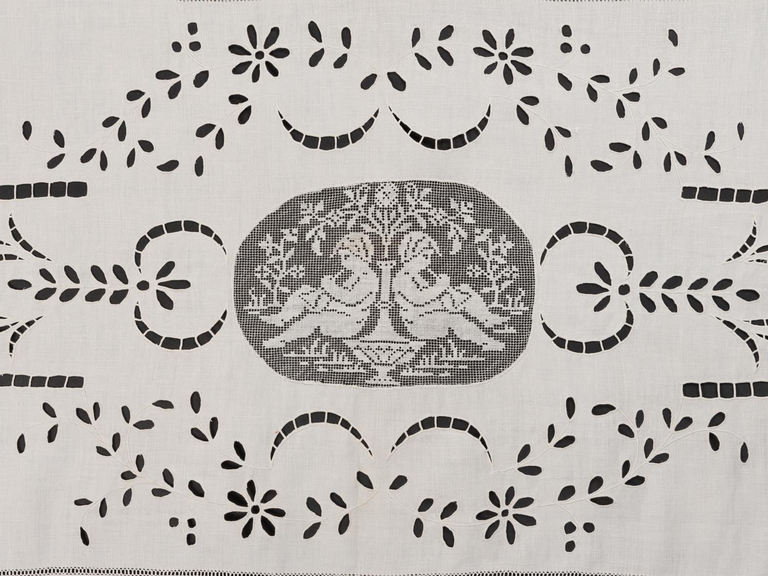 Collection of Six Cotton and Linen Lace Items