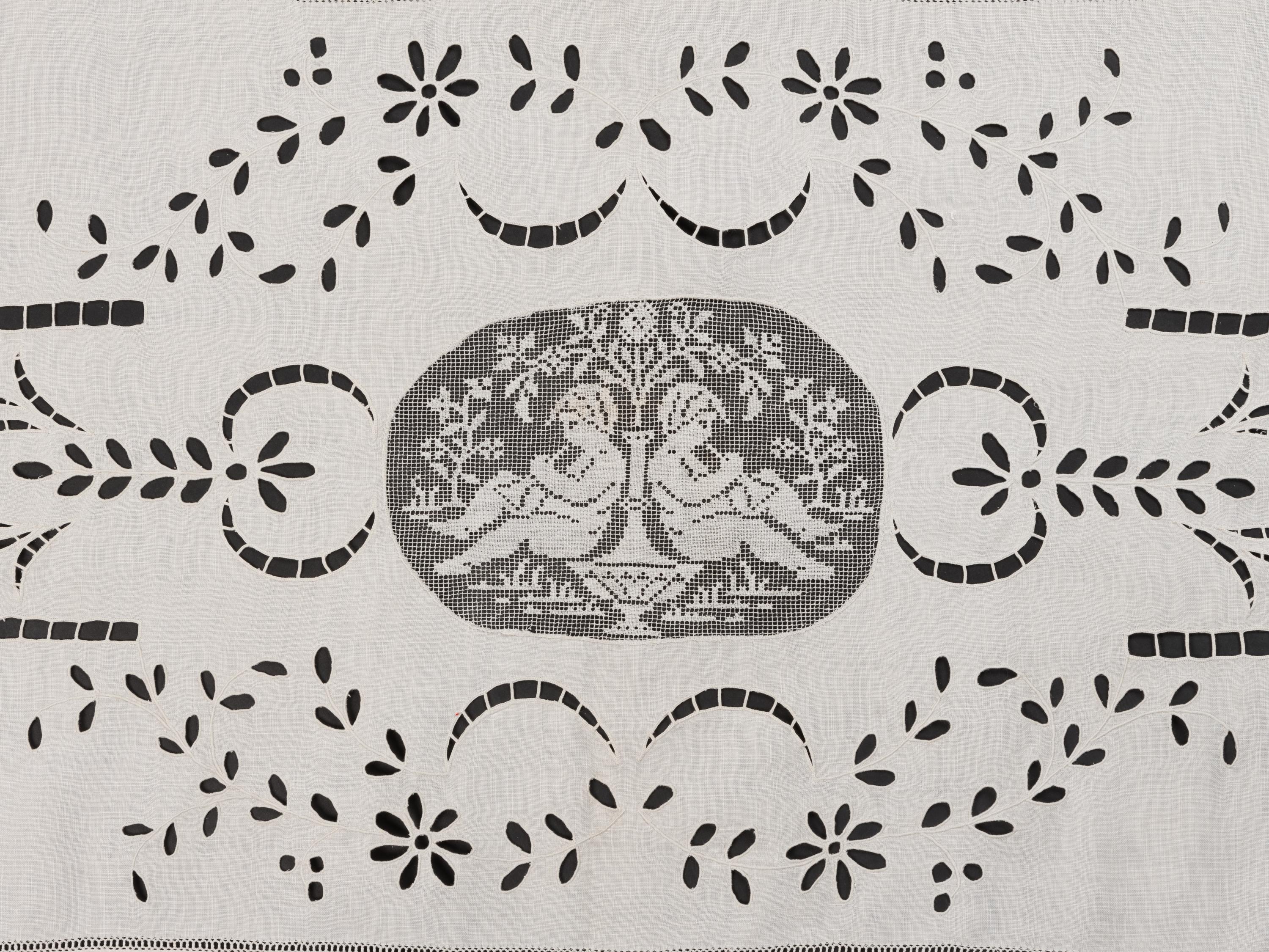 Collection of Six Cotton and Linen Lace Items