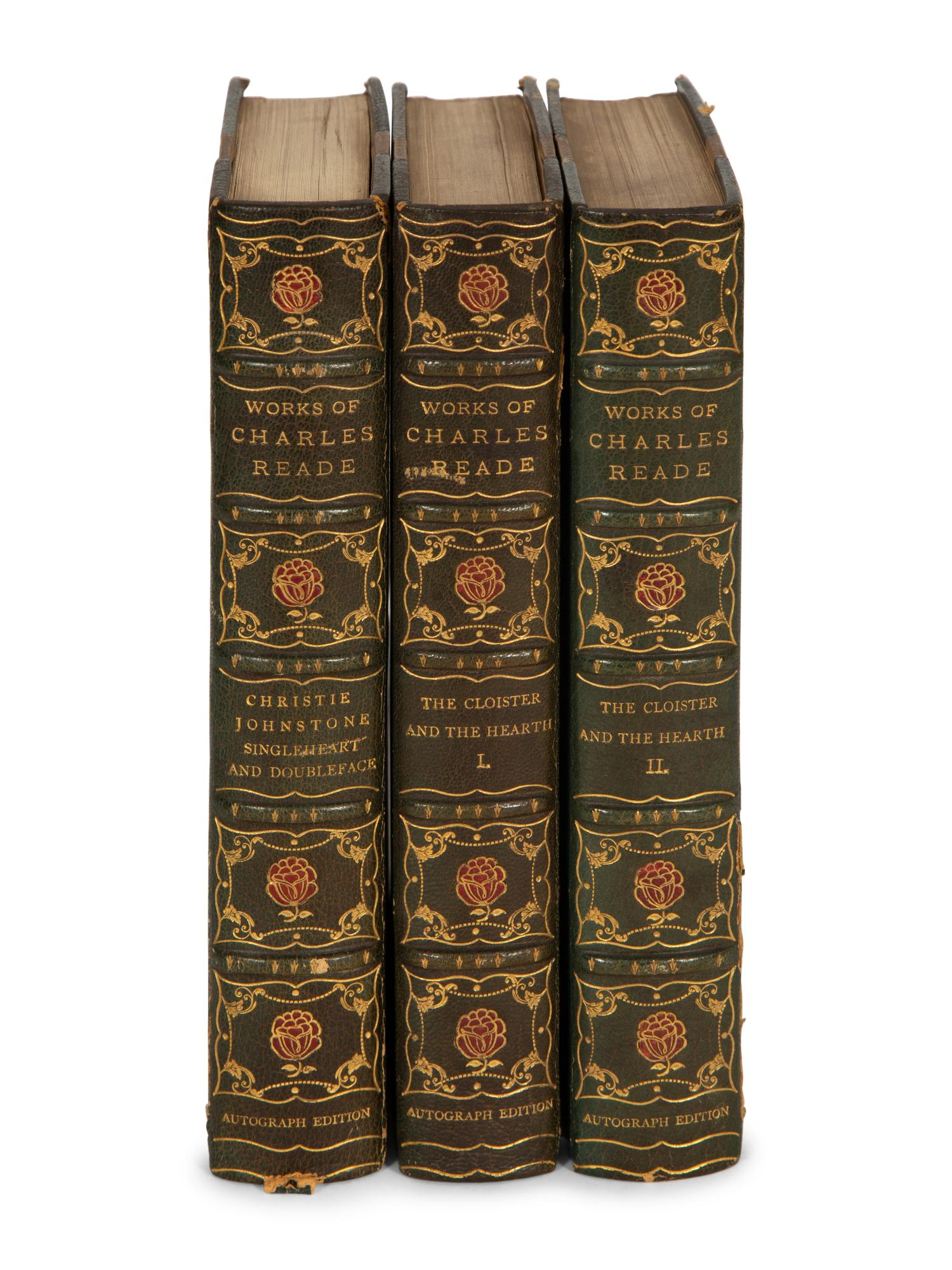 BINDINGS: Works of Charles Read , Autograph Edition, 21/5025 Volumes