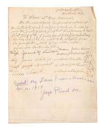 [NATIVE AMERICANS]. Archive of documents related to Lake Superior Chippewa affairs, including letters signed by Chiefs and Headmen of the La Pointe Band.
