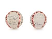 A 1975 Cincinnati Reds Team Signed Autograph Baseball Display (Beckett Authentication Services Letter),