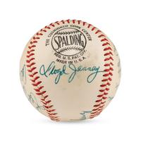A 1955 Tulsa Oilers Team Signed Autograph Baseball