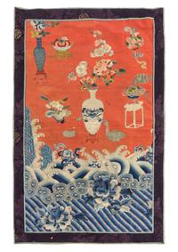 Eleven Chinese Embroidered Silk Panels Length of longest 31 inches. — LATE QING DYNASTY