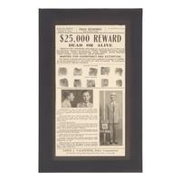 [Gangsters] (Buchalter, Lepke) Original NYPD $25,000 Reward Poster for a Jewish Gangster