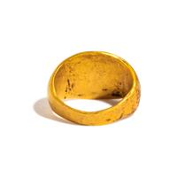 A Roman Gold and Nicolo Finger Ring