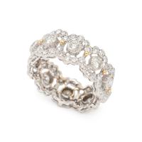 BUCCELLATI, WHITE GOLD AND DIAMOND 'NUOVA GHIRLANDA' RING