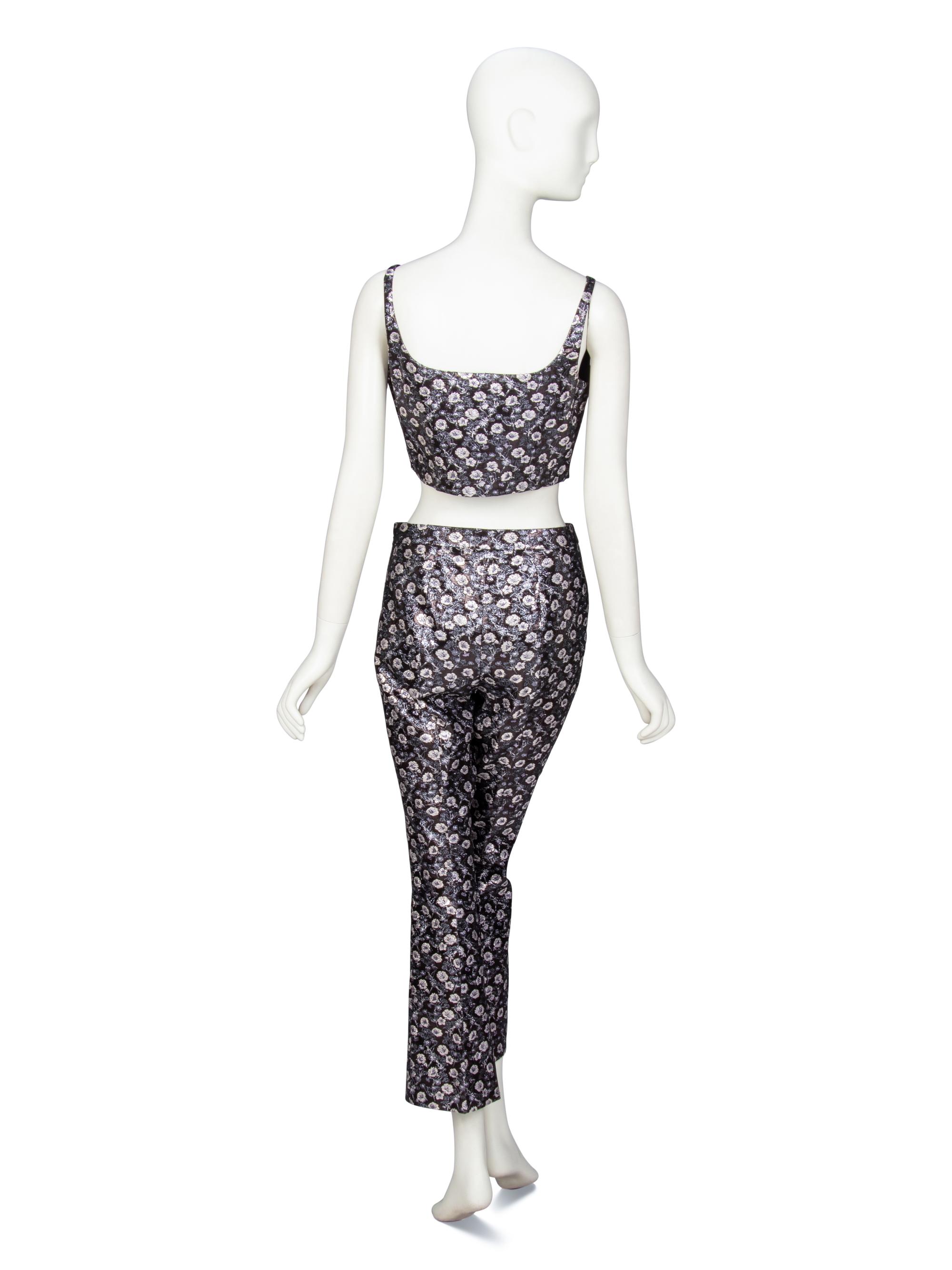 PRADA, FLORAL BROCADE ENSEMBLE