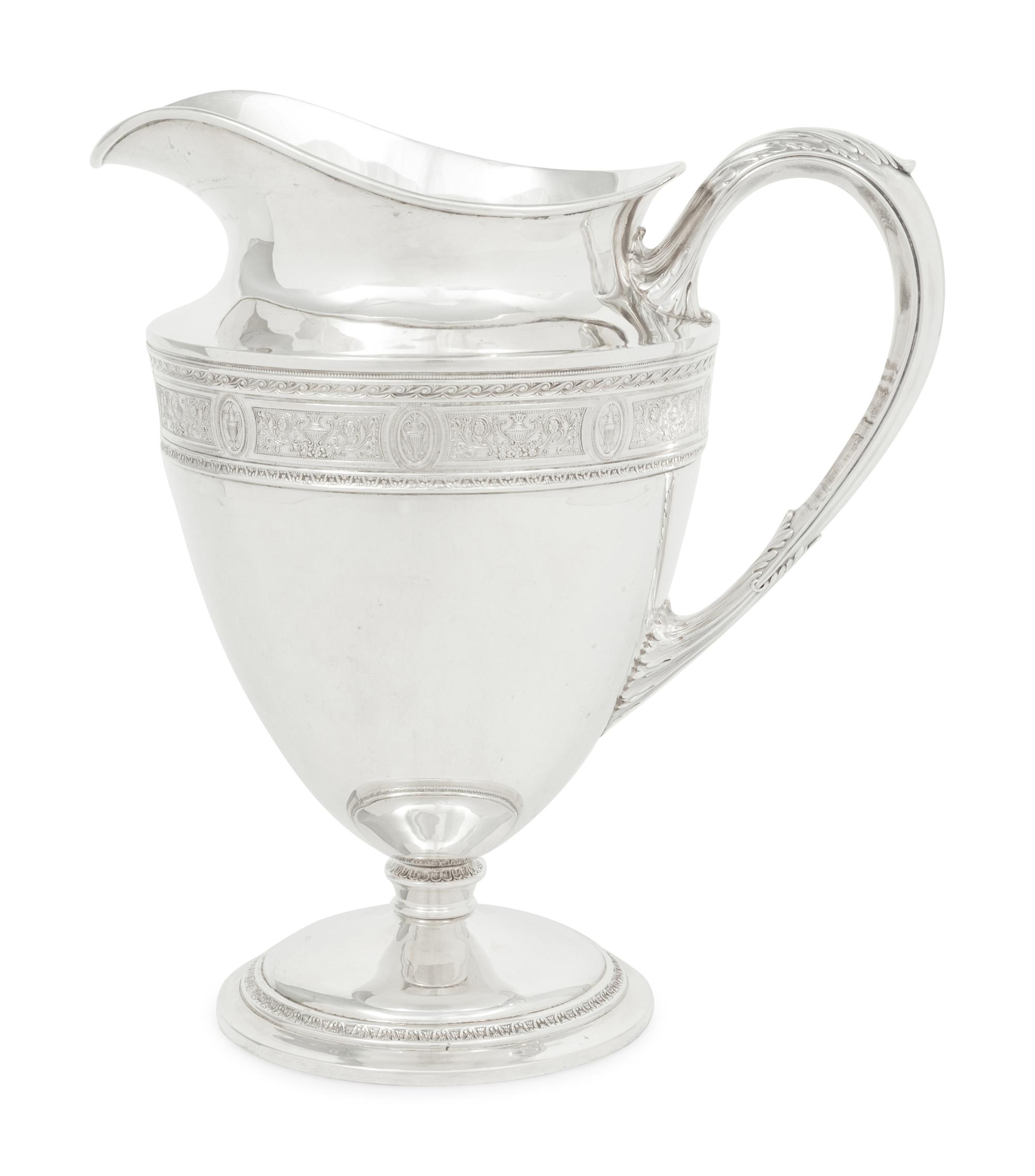An American Silver Pitcher