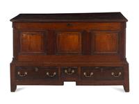 A George III Oak Mule Chest