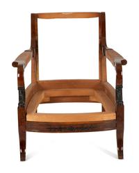 Three Georgian Style Mahogany Armchair Frames