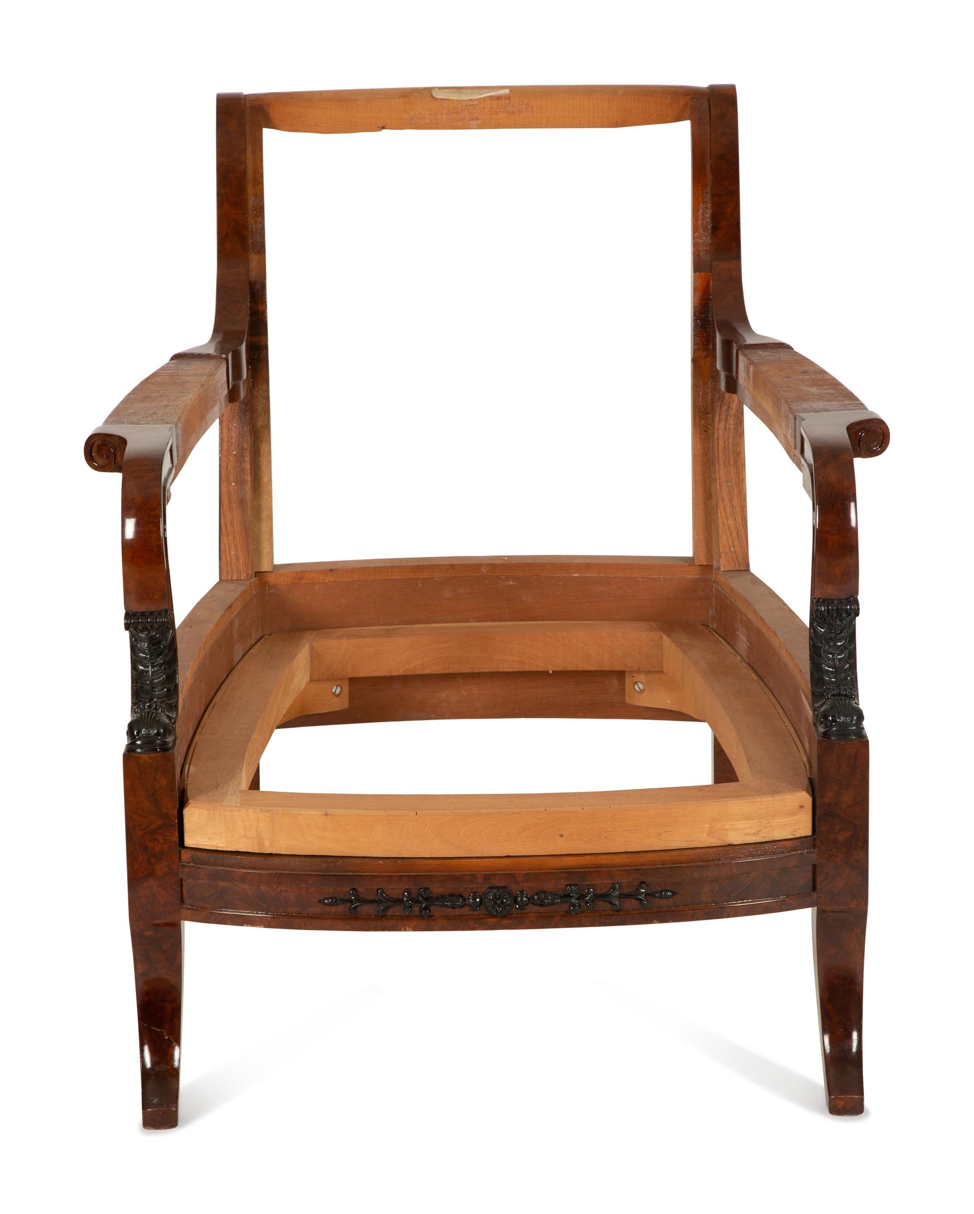 Three Georgian Style Mahogany Armchair Frames