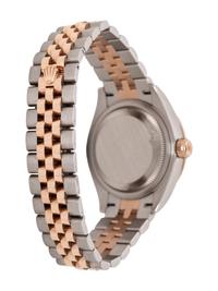 ROLEX. REF. 279381 STAINLESS STEEL, 18K ROSE GOLD, AND DIAMOND 'DATEJUST' WATCH