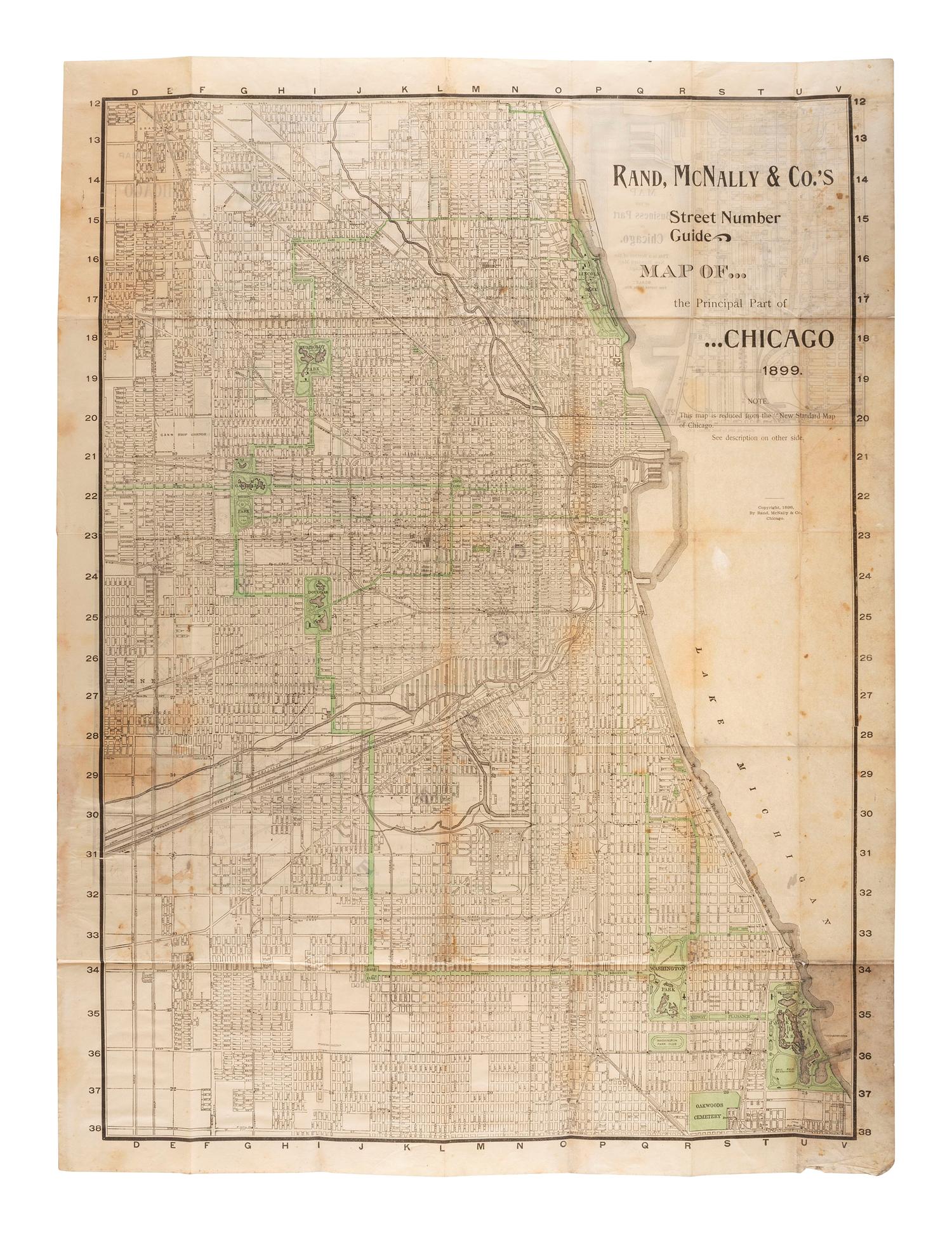 [MAPS & ATLASES - CHICAGO]. A group of Chicago maps, comprising: