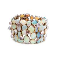 TONY DUQUETTE, OPAL, ROCK CRYSTAL AND MOONSTONE BRACELET