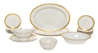 A Collection of Pickard Porcelain Table Articles Width of serving platter 14 1/2 inches.