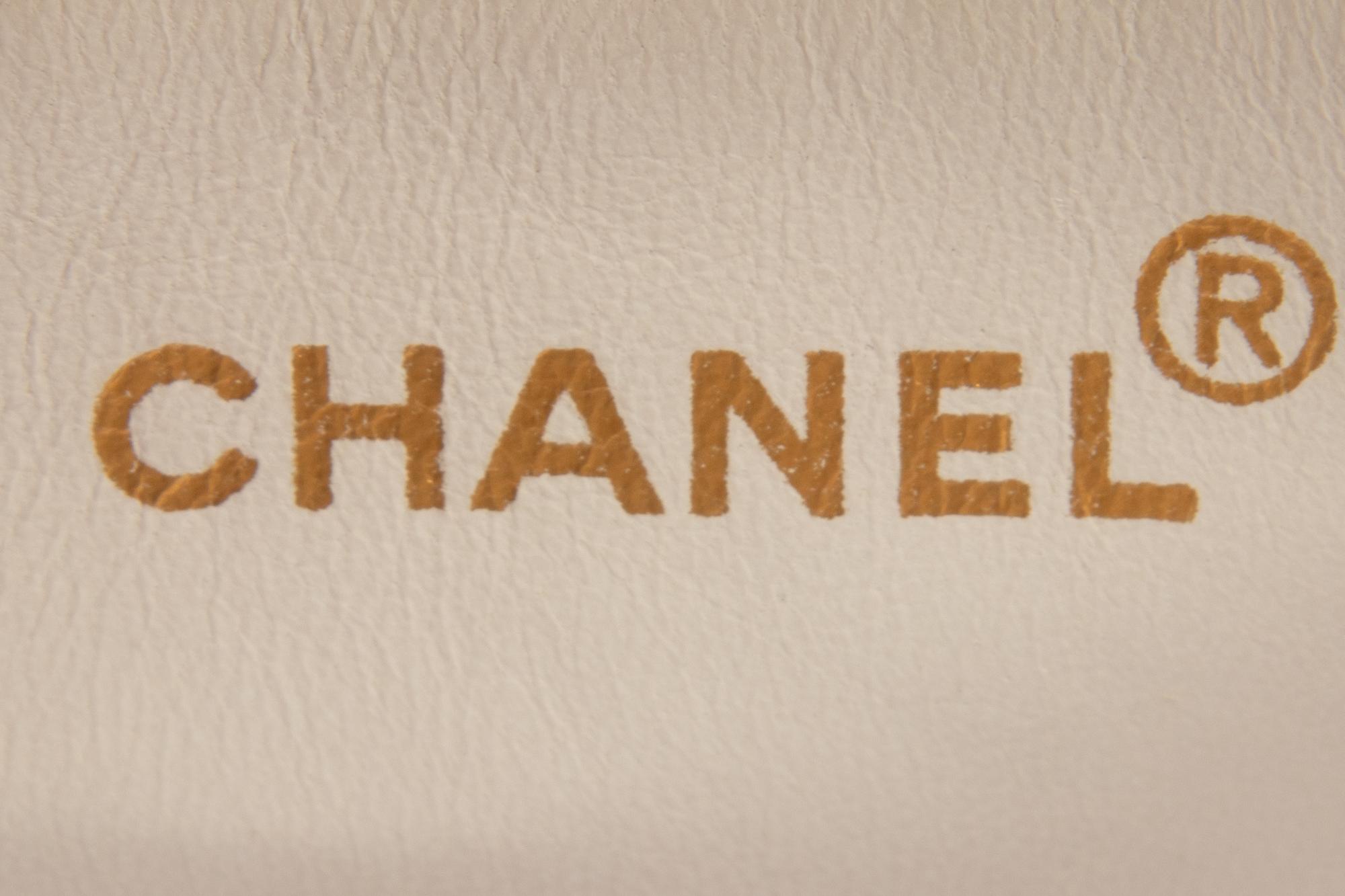 Chanel White Medallion Tote