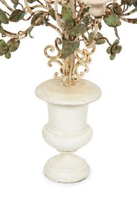 A Set of Three T ô le Peinte Six-Light Candelabra