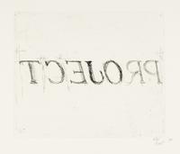 Bruce Nauman (American, b. 1941) — tcejorP lainnetneciuqseS nisnocsiW (triptych) (from the Wisconsin Sesquicentennial Portfolio ), 2001