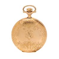 WALTHAM, 14K GOLD HUNTER CASE POCKET WATCH
