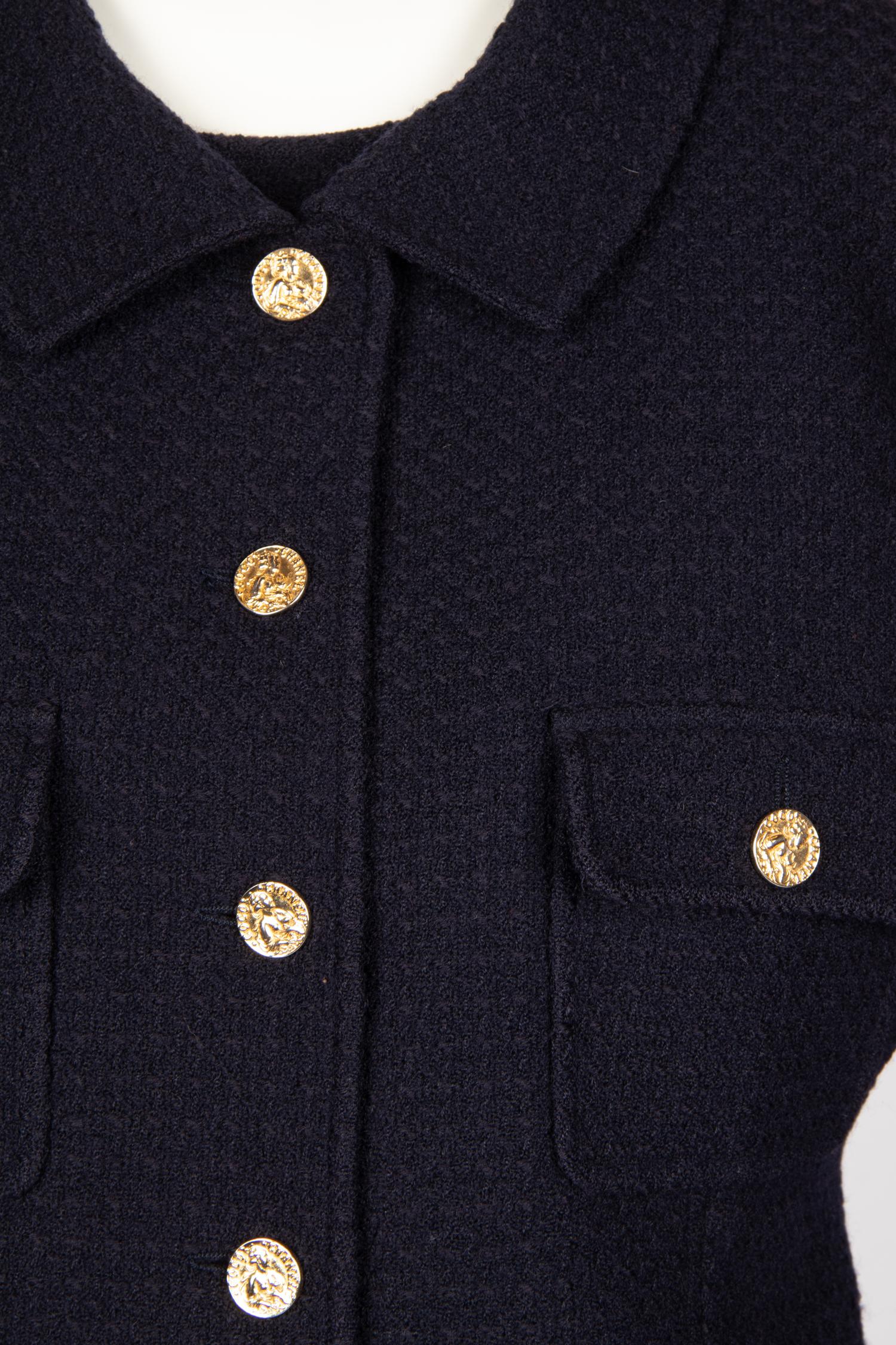 Two Chanel Skirt Suits: One Three Piece, One Two Piece, c. 1984
