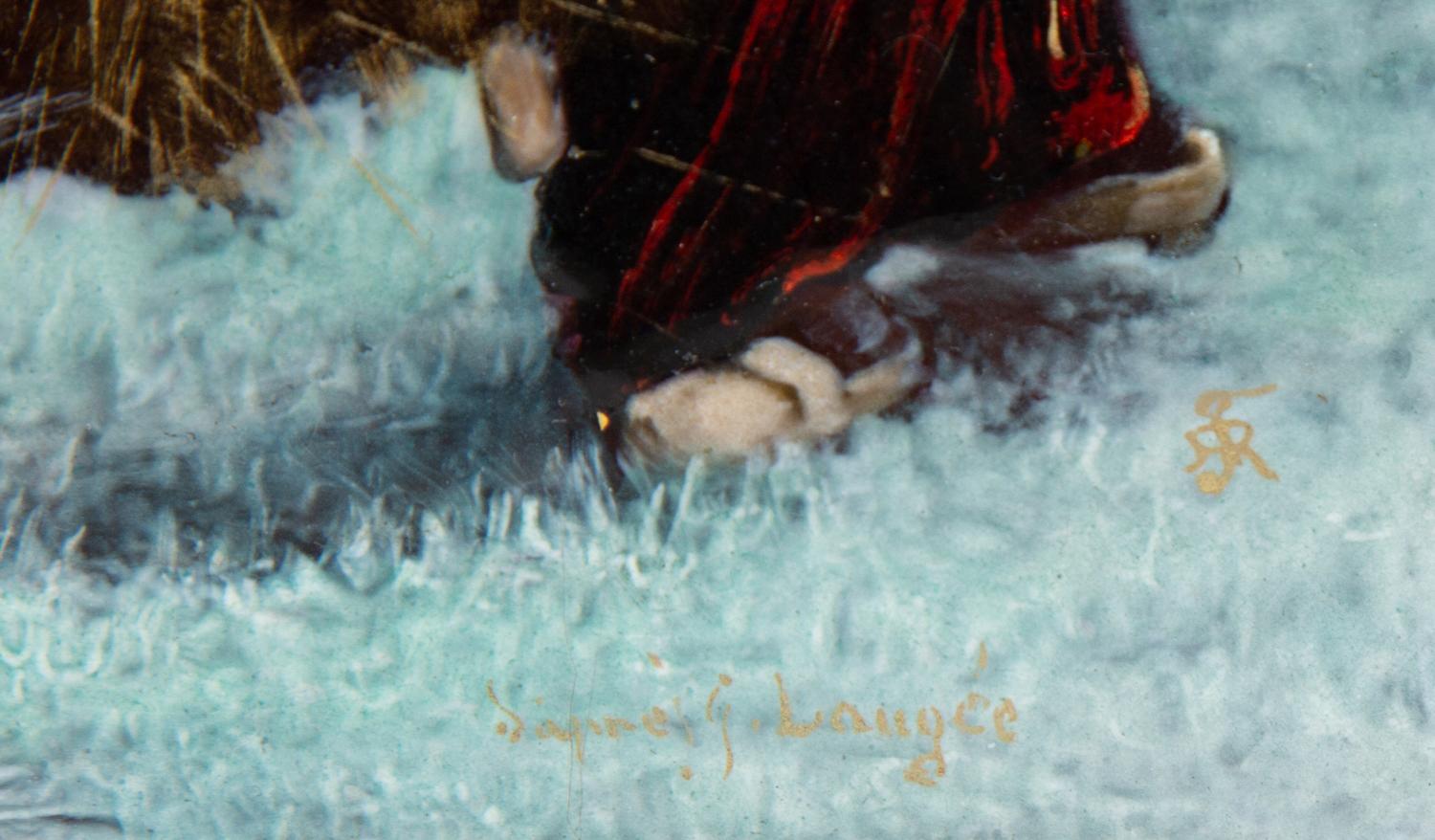 A Limoges Enamel on Copper Plaque