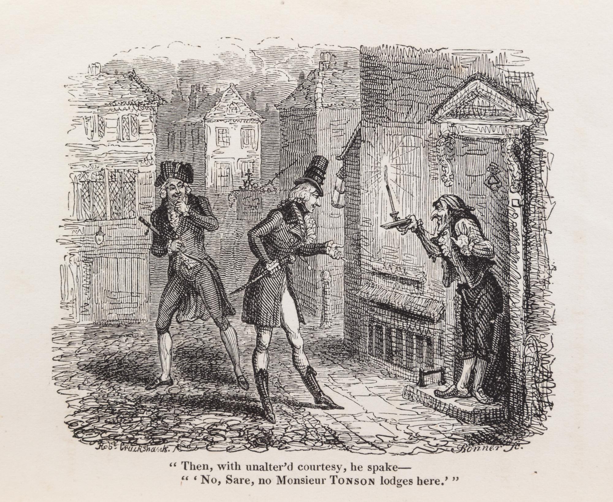 (CRUIKSHANK, GEORGE) Monsieur Tonson. London, 1830.