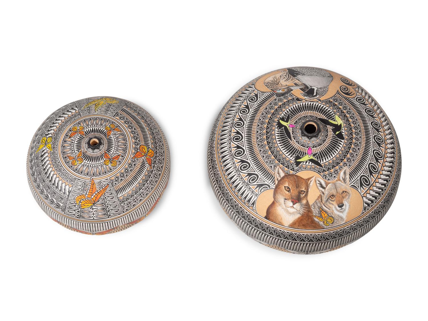 Polychrome Pottery Jars