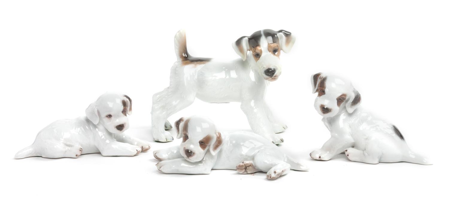Four Rosenthal Porcelain Figures Width of widest 6 1/4 inches. — 20TH CENTURY
