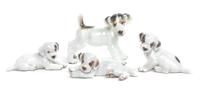 Four Rosenthal Porcelain Figures Width of widest 6 1/4 inches. — 20TH CENTURY