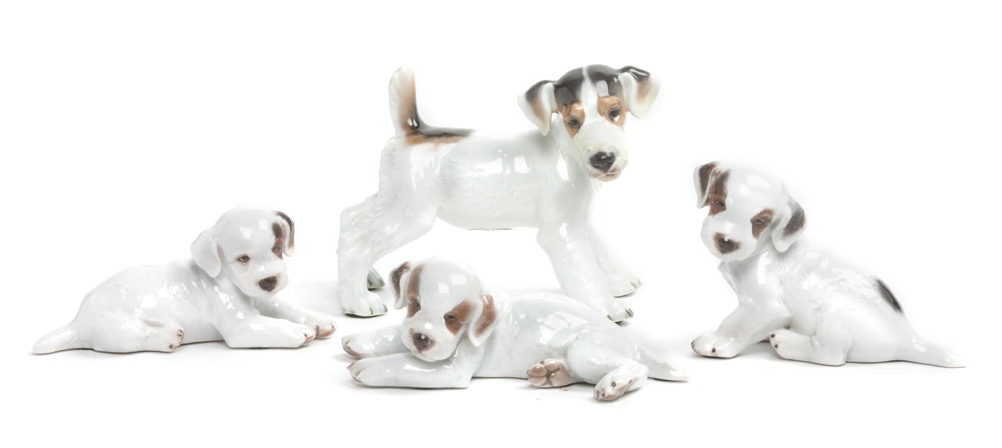 Four Rosenthal Porcelain Figures Width of widest 6 1/4 inches. — 20TH CENTURY