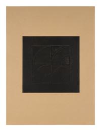 Quartered Arc and Black Quartered Arc (a pair of prints), 1970