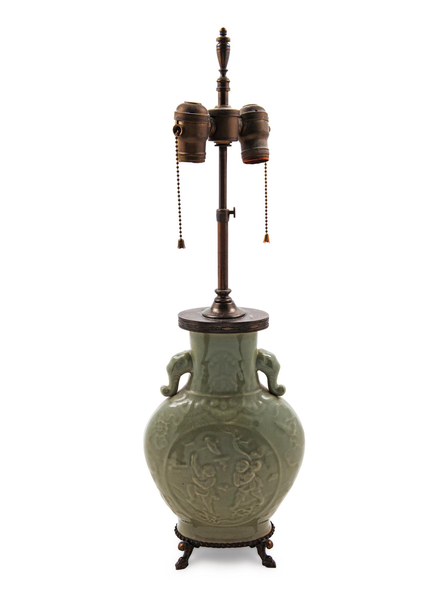 A Chinese Longquan Celadon Porcelain Vase