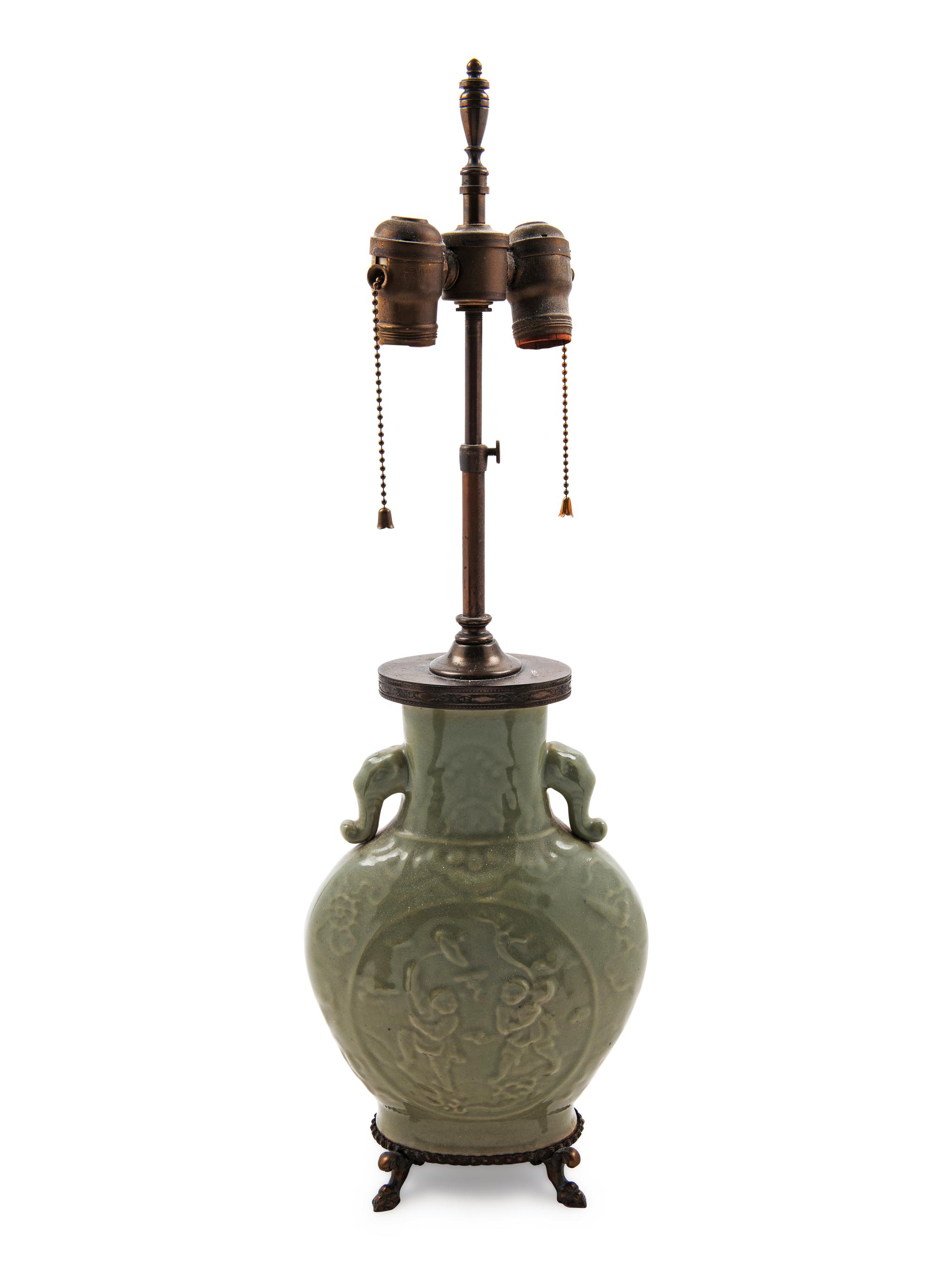 A Chinese Longquan Celadon Porcelain Vase