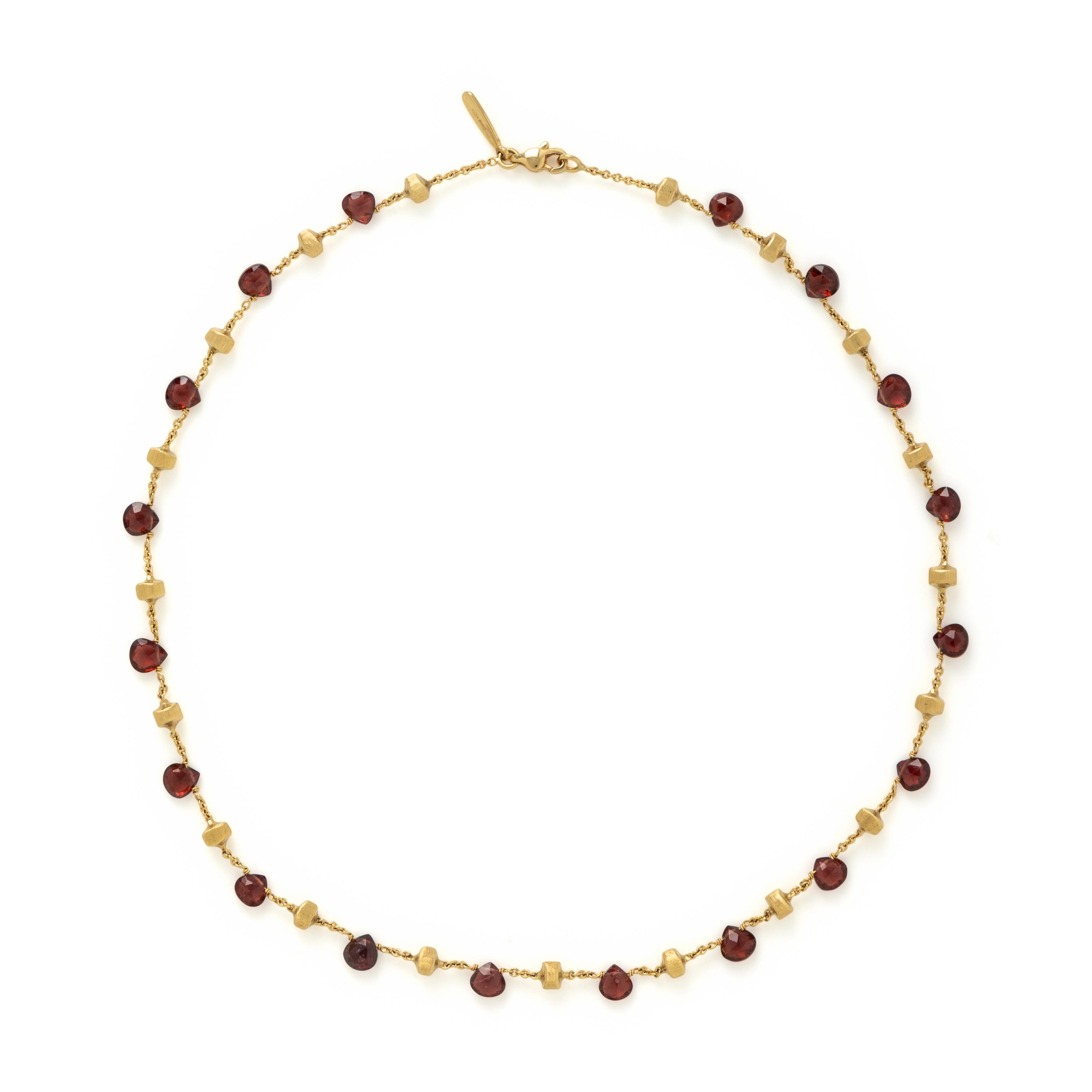 Marco Bicego, 'Paradise', Garnet and Yellow Gold Necklace