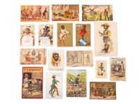 [ADVERTISING] -- [SPORTS]. A collection of over 300 trade cards featuring African American subjects, including: