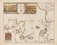 PITT, Moses (1654-1696). A Map of the North-Pole and the Parts Adjoining. Oxford, 1680 (or later).