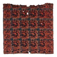 A Jacquard Woven Cotton and Wool Coverlet