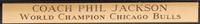 A Phil Jackson Signed Chicago Bulls Pennant,
