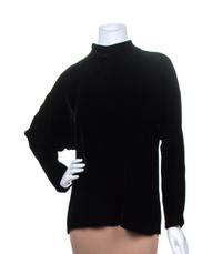 An Yves Saint Laurent Black Velvet Tunic, Size 38.