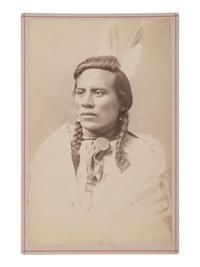 HAYNES, Frank Jay (1853-1921), photographer. Cabinet card of Curley, George Custer's scout. Fargo, Dakota Territory, ca 1880s.