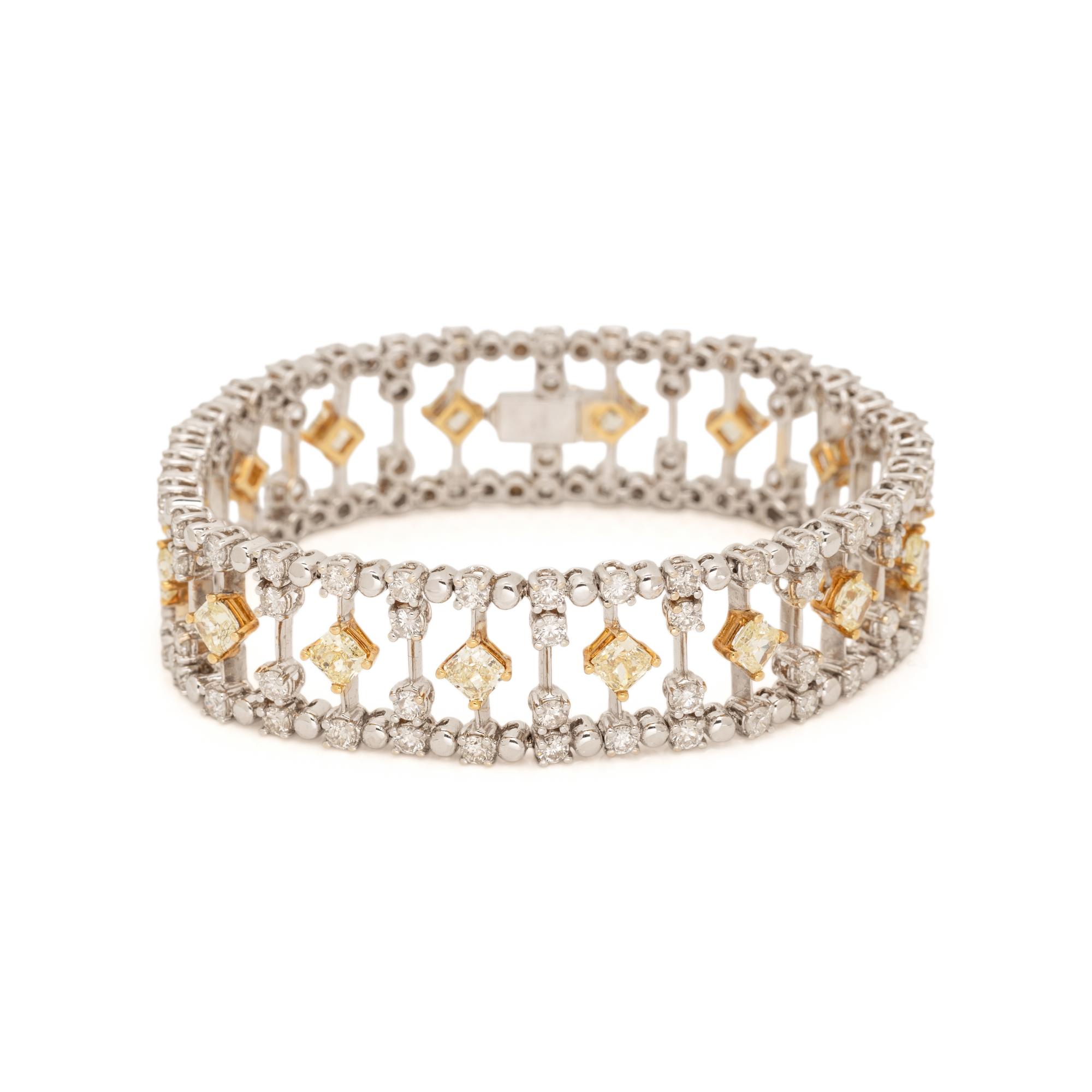 DIAMOND AND COLORED DIAMOND BRACELET